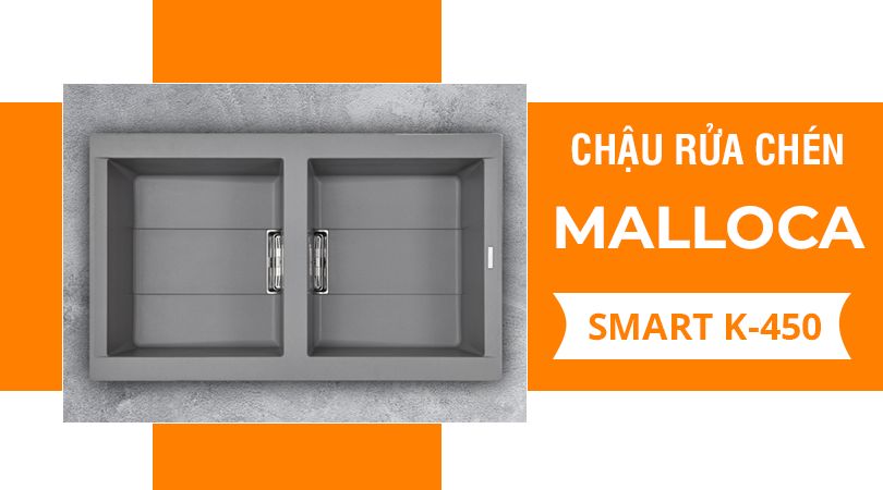 Chậu rửa chén Malloca SMART K-450